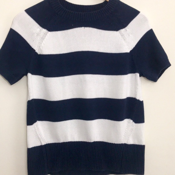 |J Crew| Navy and White Striped Sweater Size Small - Picture 7 of 8